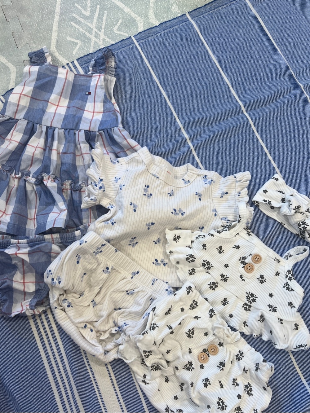 Mixed Baby Dress & Top and Bloomer Sets